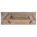 Lane Silhouette walnut mid-century coffee table
