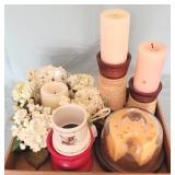 Lot of Assorted Items - faux flowers