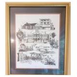Signed & numbered print of Danville, 26 x 22