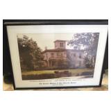 Framed Sutherlin Mansion Picture - 12.5 x 16.5
