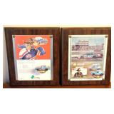2 Richard Petty Wall Plaques - 13 x 11 each