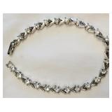 Costume Tennis Bracelet - 8" long