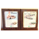 2 Nascar Wall Plaques - 13 x 11 each