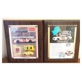 2 Nascar Wall Plaques - 13 x 11 each