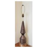 Mid Century Tall Lamp - 34" tall missing finial