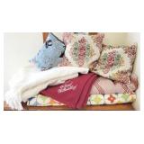 Lot of Blankets & Pillows