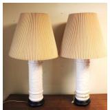 Pair of Ceramic Mid Century Lamps