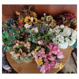 Large Group of Faux Flowers/Plants