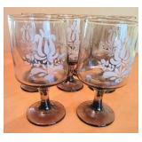 12 Pfaltzgraff Village Smokey Brown Water Glasses