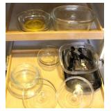 Lot of Assorted Items on 2 shelves in cabinet