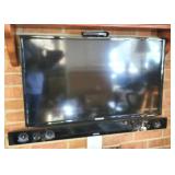 Samsung LCD TV w/ soundbar & subwoofer