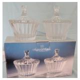 4 Lead Crystal Vanity Boxes