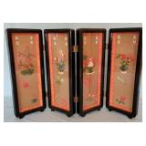4-Panel Small Oriental Screen, 14 x 21
