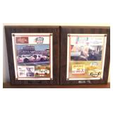 2 Nascar Wall Plaques - 13 x 11 each