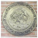 Large Brass Charger Plate - 24" round