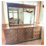 Vintage Mid Century Dresser w/ Mirror
