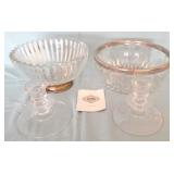 Crystal bowls & candlesticks
