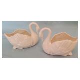 Pair of Lenox swans