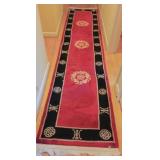 Chinese Sculptured Runner Rug - needs cleaning