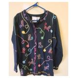 Michael Simon cat cardigan, size M