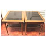 Pair American of Martinsville teak end tables