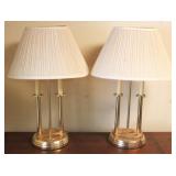 Pair of Lamps, 26" tall