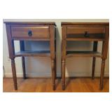 Pair of One-Drawer stands