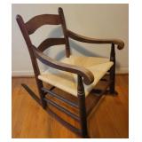 Rush Seat Rocking Chair