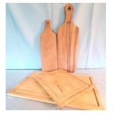 Lot of Assorted Sized Cutting Boards, qty 4