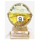 Vintage Blue Ridge souvenir rotating calendar
