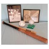 Assorted baseball memorabilia, signed