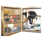 Metal Toolbox w/ Drill & Sander & More