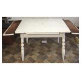 Vintage Draw Leaf Wood Table - 29 x 38 x 30