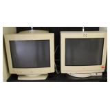 2 Vintage Apple Monitors