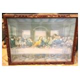Framed Last Supper Print, 17 x 21.5