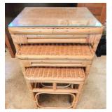 3-Tier Wicker Table Set