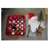 Christmas Decorations Plastic Ornament Tote