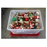 Christmas Decorations Plastic Tote
