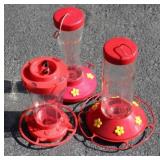 3 Hummingbird Feeders