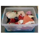 Christmas Items Plastic Tote