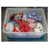Christmas Items Plastic Tote