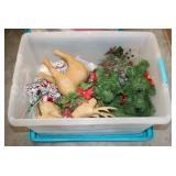 Christmas Items Plastic Tote