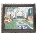Framed Needlepoint - 10 x 11.5