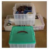 Christmas Items Plastic Totes (5)