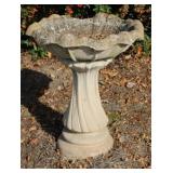 Concrete Birdbath 23.5 x 20.5 inches