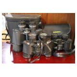 3 Vintage binoculars