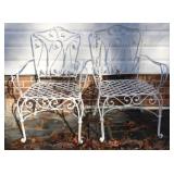 Metal Chairs 38" x 25.5" x 19"