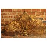 Brass Fireplace Screen  25" x 37.5"