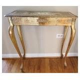 Painted Wood Table 29.5 x 24 x 10