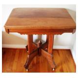 Wood Table 29.5 x 28.5 x 21.5